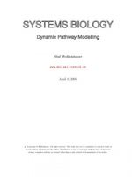[PDF] Systems biology – dynamic pathway modeling – Olaf Waulkenhour