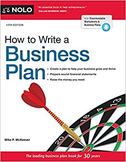 How to Write a Business Plan 8th Edition by Mike McKeever