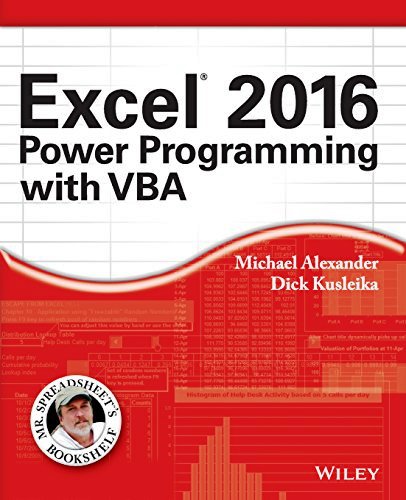 Excel 2016 Power Programming with VBA PDF