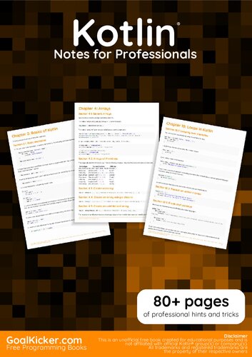 Kotlin® Notes for Professionals book