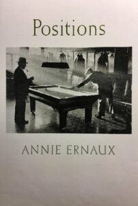 Positions Book by Annie Ernaux pdf
