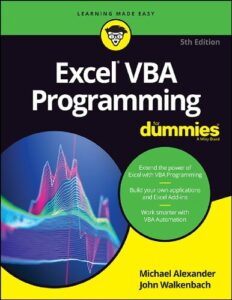 Excel VBA Programming For Dummies 5th Edition pdf 