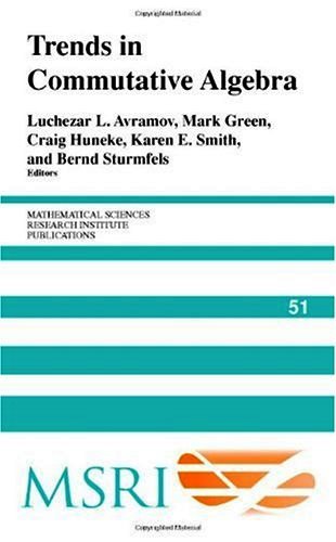 Trends in Commutative Algebra